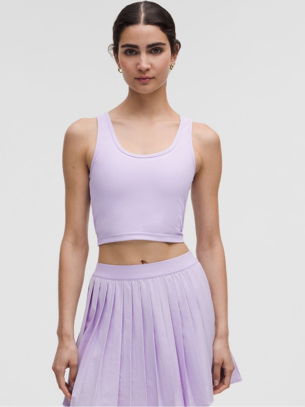 lululemon Athletica Ribbed Racerback Crop Tank - Light Lavender